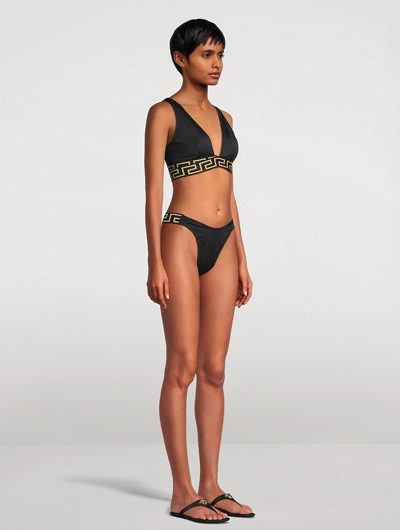 Greca Border Bikini Top