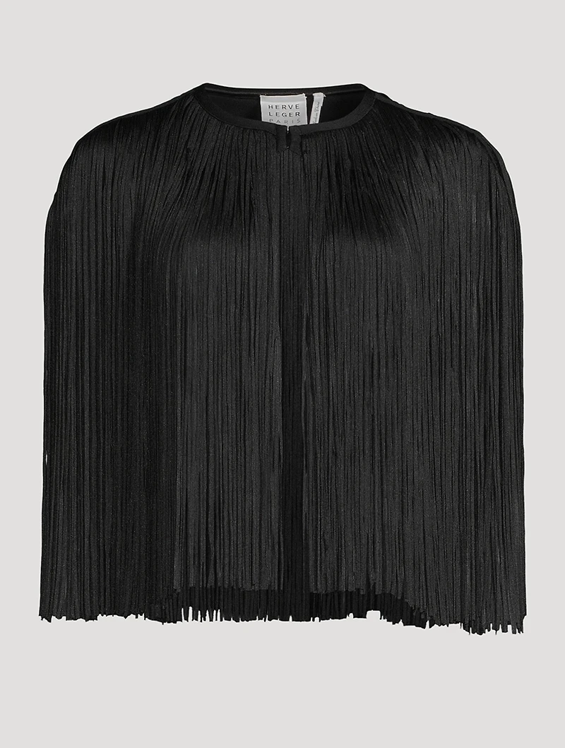 Icon Metallic Fringe Cape