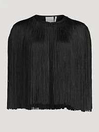 Icon Metallic Fringe Cape