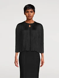 Icon Metallic Fringe Cape