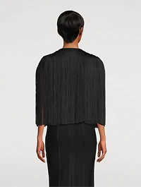 Icon Metallic Fringe Cape