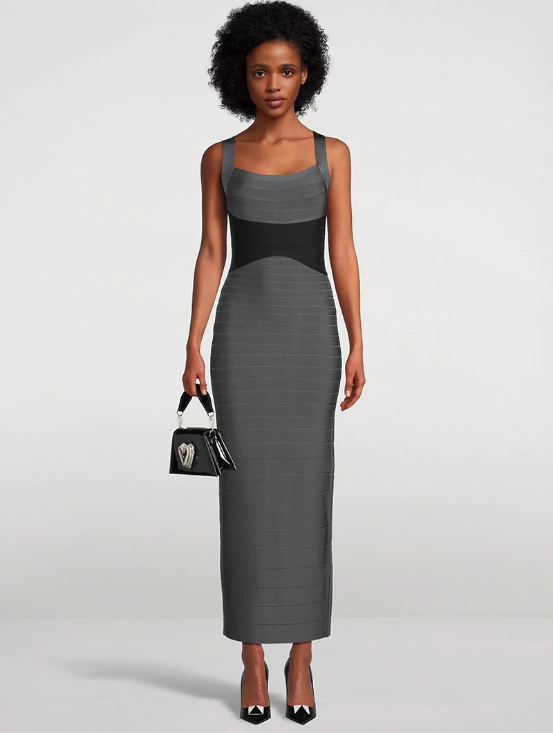 Colourblock Gown
