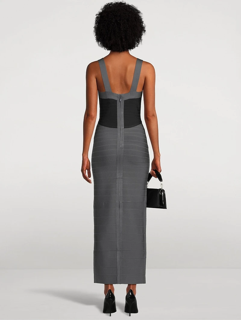 Colourblock Gown