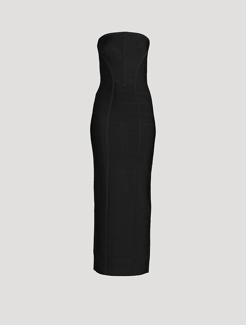 Icon Chevron Bustier Gown