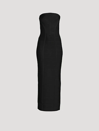 Icon Chevron Bustier Gown
