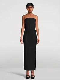 Icon Chevron Bustier Gown