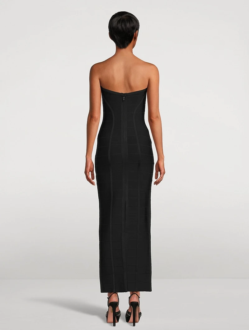Icon Chevron Bustier Gown