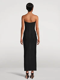 Icon Chevron Bustier Gown