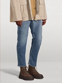 Suede And Rubber-Effect Leather Boots