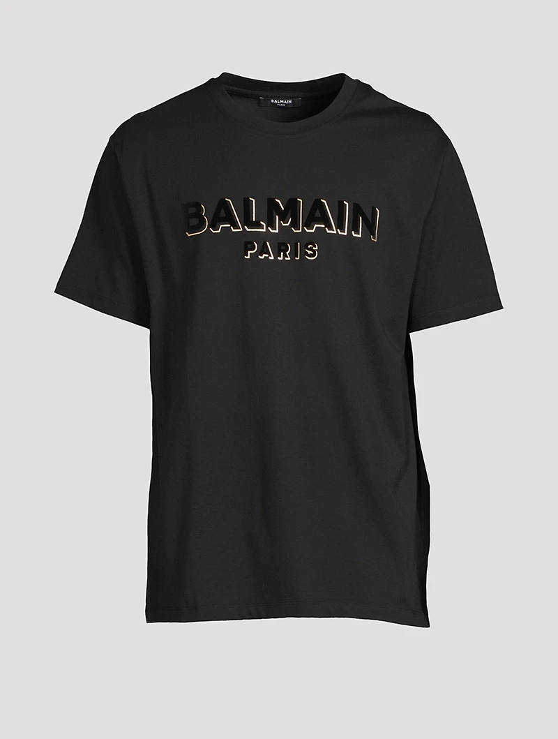 Metallic Flocked Logo T-Shirt