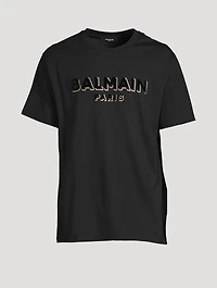 Metallic Flocked Logo T-Shirt