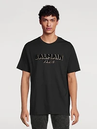 Metallic Flocked Logo T-Shirt