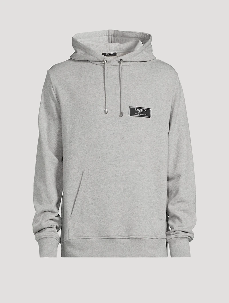 Cotton Hoodie With Label