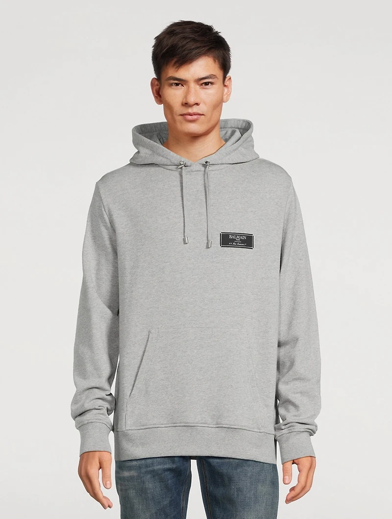 Cotton Hoodie With Label