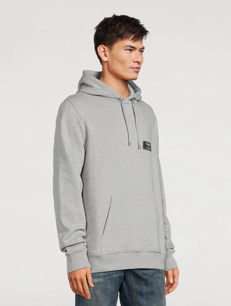 Cotton Hoodie With Label