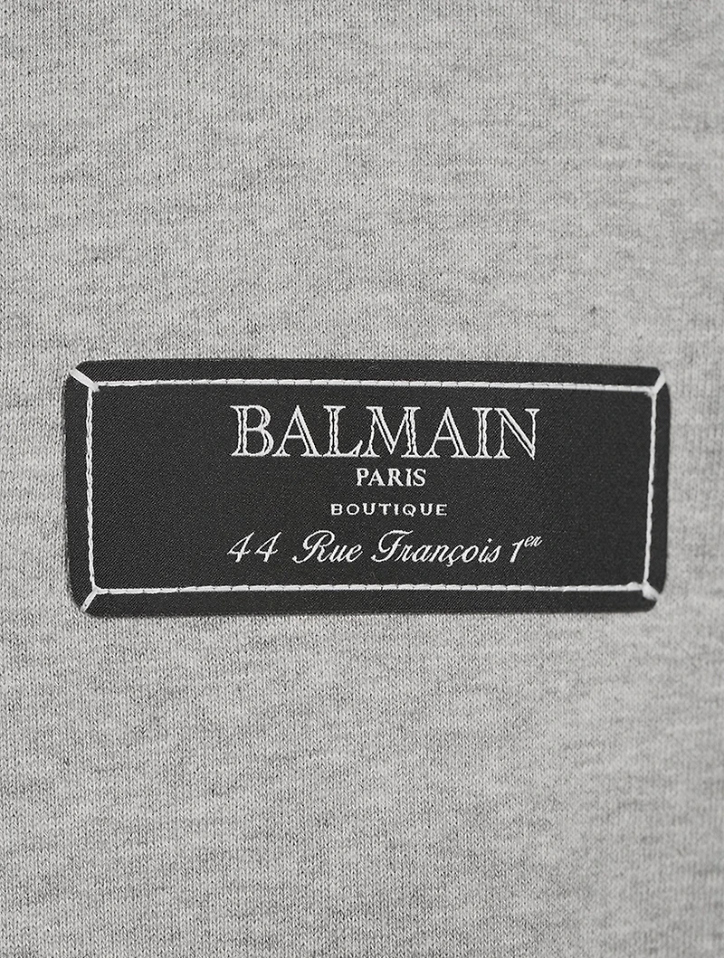 Cotton Hoodie With Label
