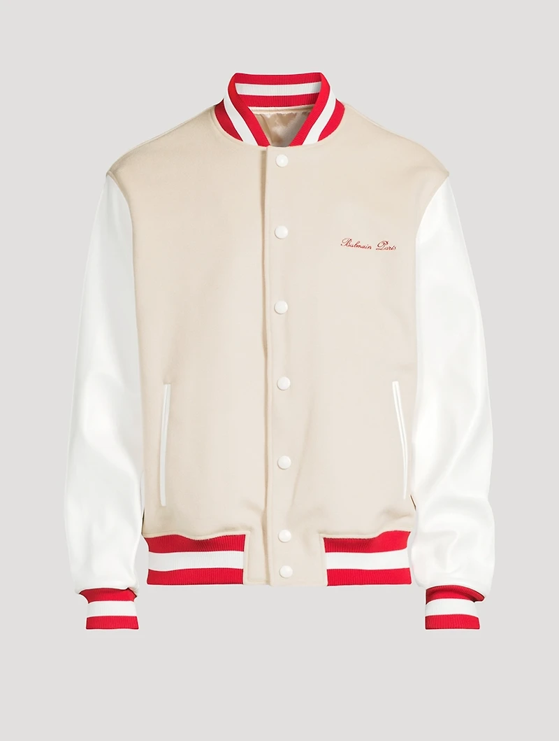 Signature Wool Varsity Bomber Jacket
