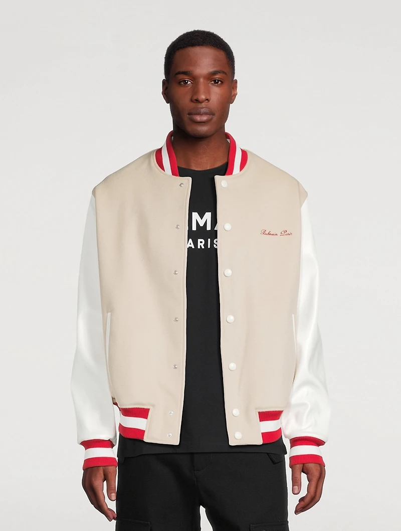 Signature Wool Varsity Bomber Jacket