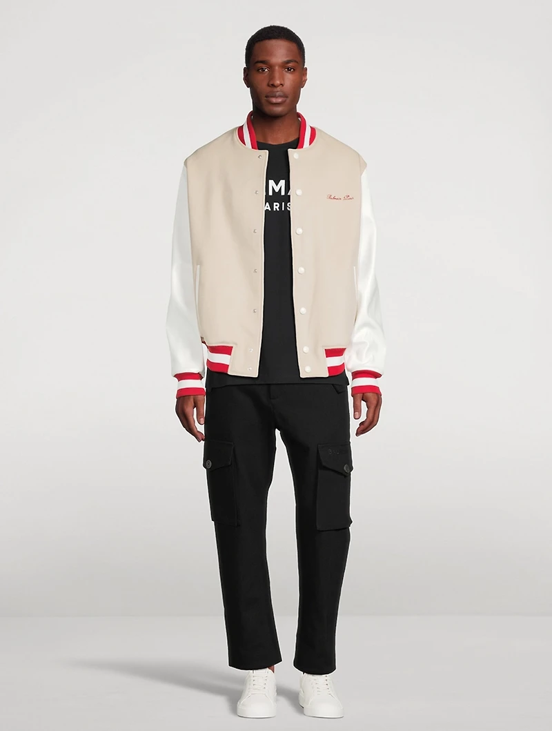 Signature Wool Varsity Bomber Jacket