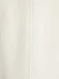 Stretch Wool Single-Breasted Short Blazer