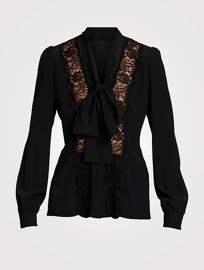 Silk-Blend Blouse