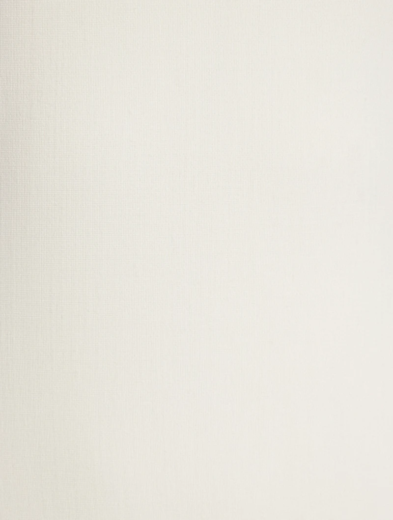 Stretch Wool Midi Dress
