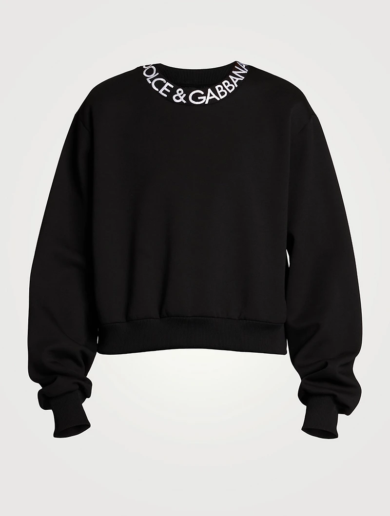 Cotton-Blend Logo Sweatshirt