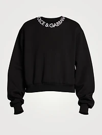 Cotton-Blend Logo Sweatshirt