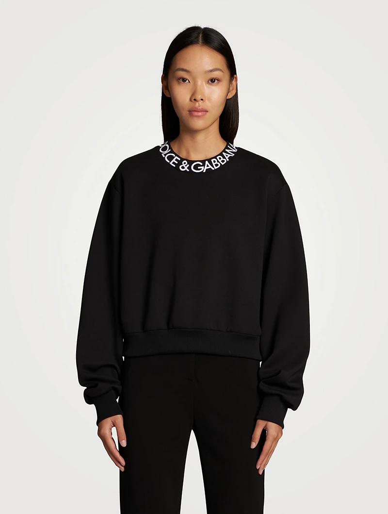 Cotton-Blend Logo Sweatshirt