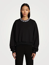 Cotton-Blend Logo Sweatshirt
