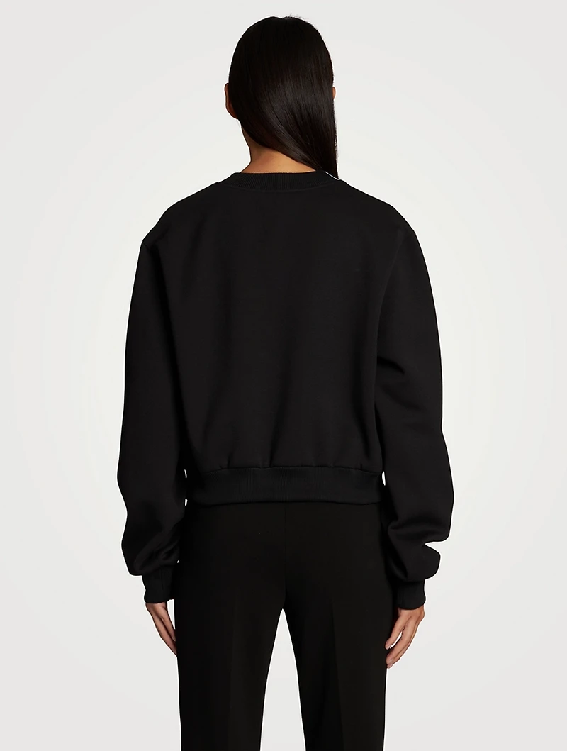 Cotton-Blend Logo Sweatshirt
