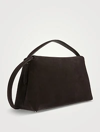 T-Lock Suede Top Handle Bag