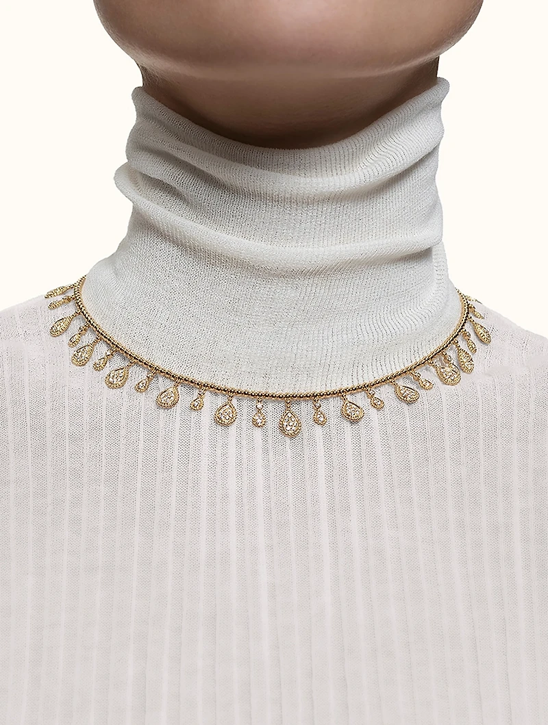 Serpent Bohème Gold Necklace With Diamonds