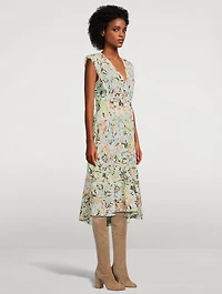 Nadia Silk Dress Floral Print