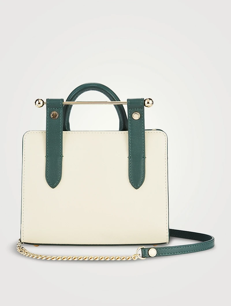 Nano Bicolour Leather Tote Bag