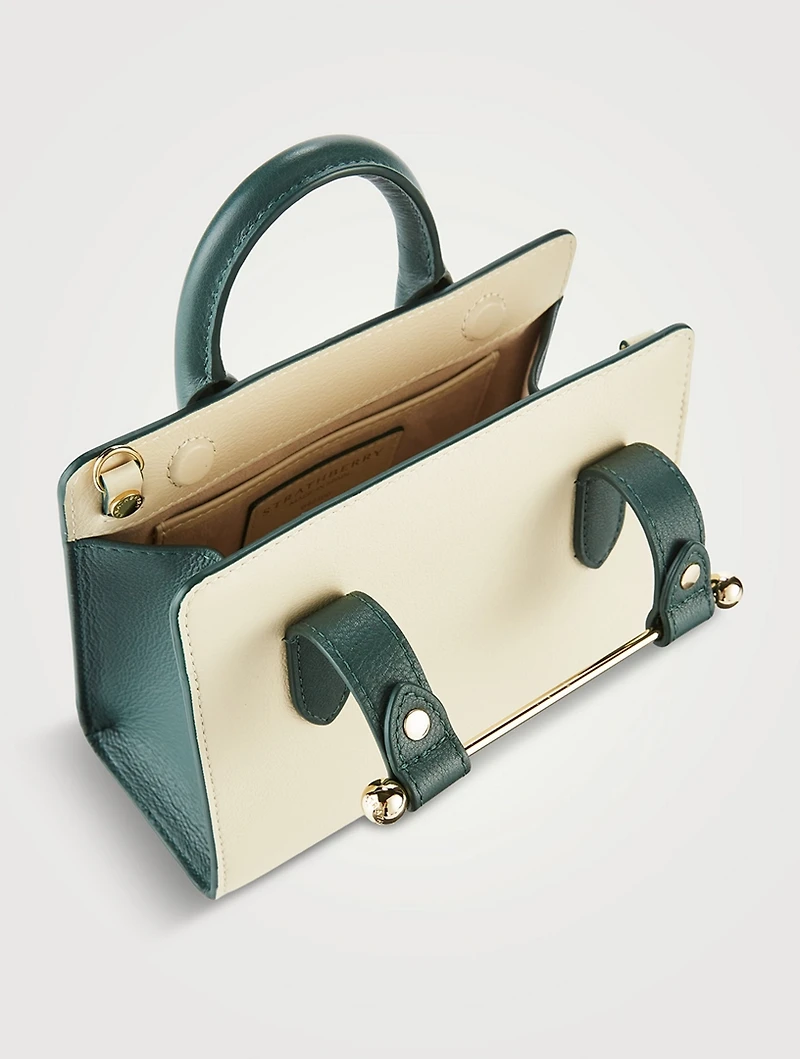 Nano Bicolour Leather Tote Bag