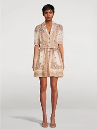 Matchmaker Belted Shirt Dress Bandana Print
