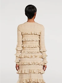 Matchmaker Ruffled Lurex Top