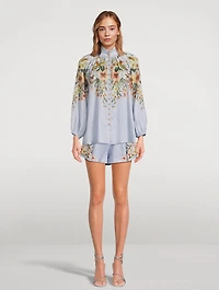 Lexi Belted Shorts Floral Print