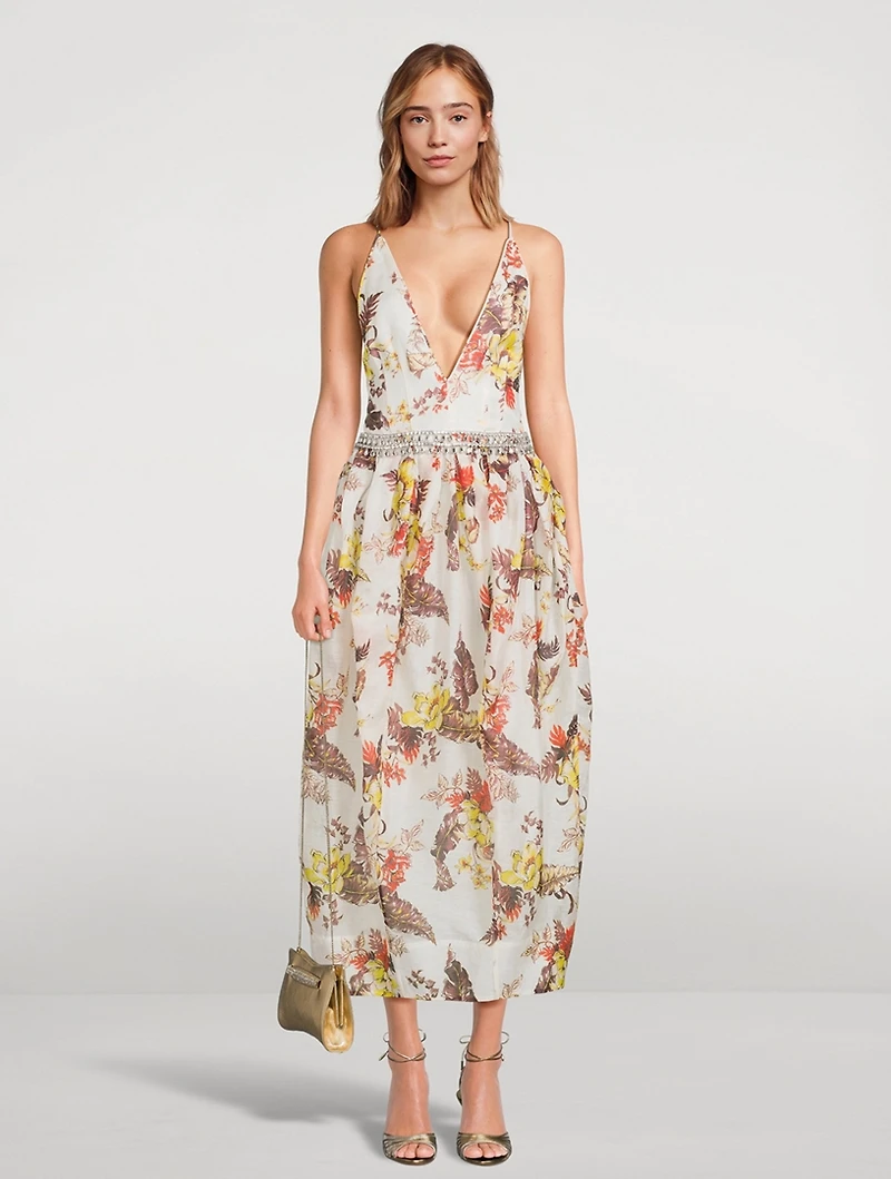Matchmaker Midi Dress Floral Print