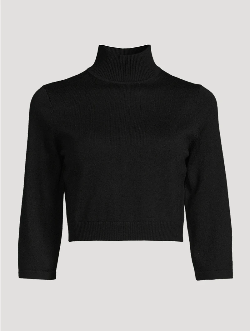 Cropped Wool Sweater