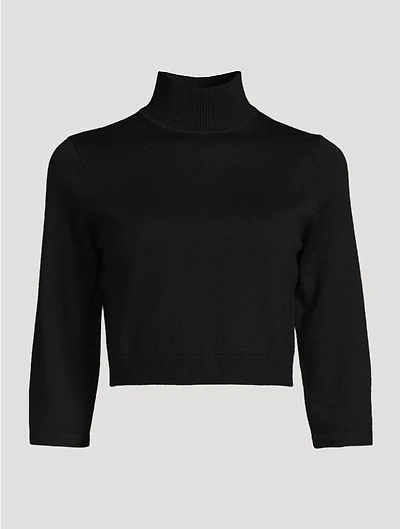 Cropped Wool Sweater