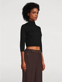 Cropped Wool Sweater