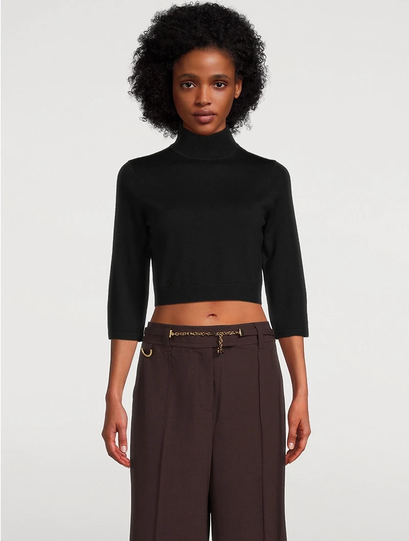 Cropped Wool Sweater