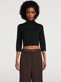 Cropped Wool Sweater