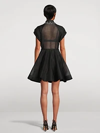 Matchmaker Linen And Silk Mini Dress