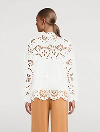 Lexi Embroidered Cotton Blouse