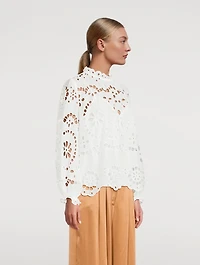 Lexi Embroidered Cotton Blouse