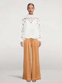 Lexi Embroidered Cotton Blouse