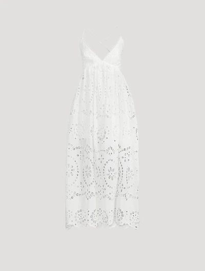 Lexi Embroidered Cotton Slip Dress